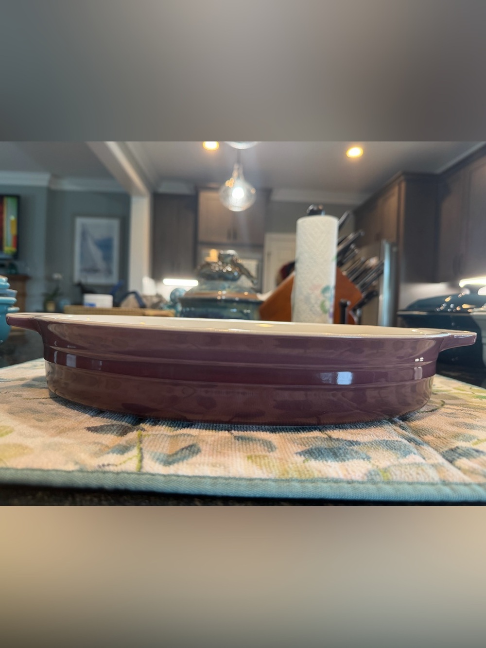 NEW Le Creuset - FIG - 36cm Oval Baker Dish - Rare - Retired